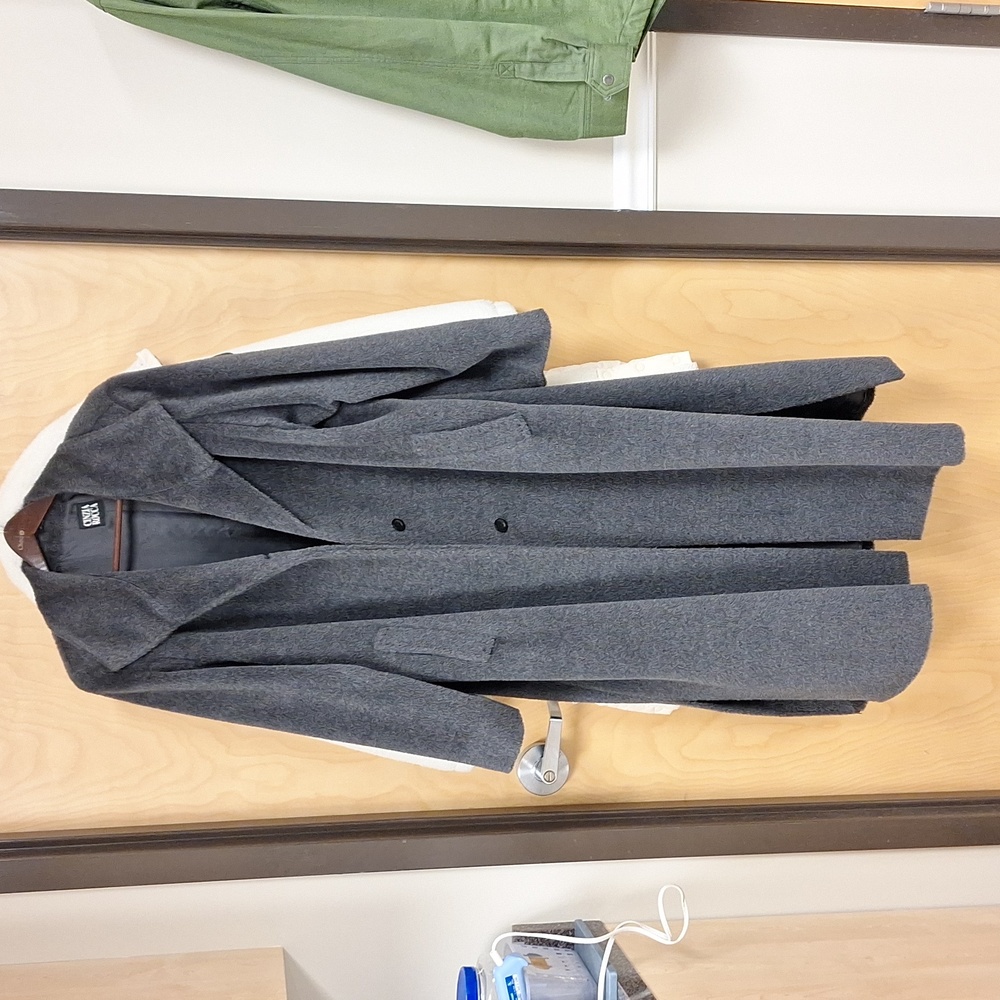Cinzia Rocca Piacenza Baby Llama Gray Classic Italian Coat size 14